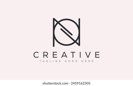 Letter NO logo design template vector illustration