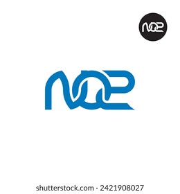 Letter NO2 Monogram Logo Design