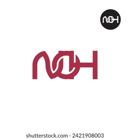 Letter NOH Monogram Logo Design