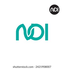 Logo-Design des Briefes NOI Monogram