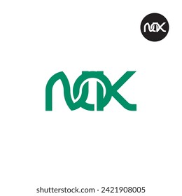 Letter NOK Monogram Logo Design