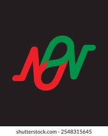 letter non logo vector logo
