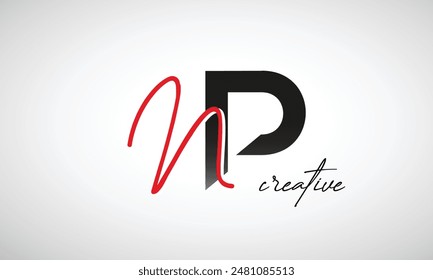 Letter NP Creative Clean Logo Design