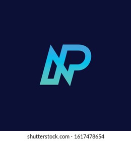 Letter NP logo icon design template elements