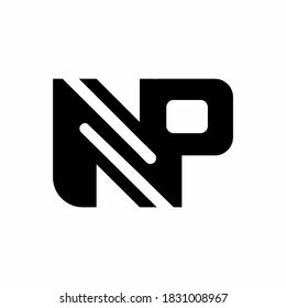letter NP logo, simple and clean