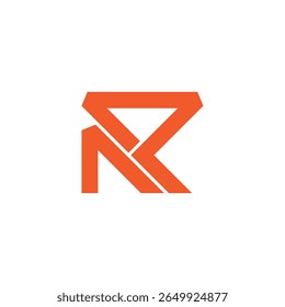 letter npr simple triangles lines geometric logo vector 