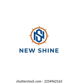 Letter NS logo design inspiration