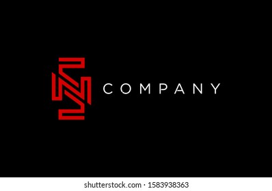 Letter NS, SN, S, N smart technology logo icon design template vector elements for your company brand. 