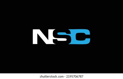 Letter NSC Logo Icon Vector Image Design For Company or Business 
