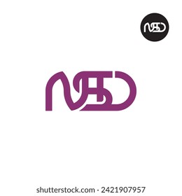 Logo-Design des Briefes NSD Monogram