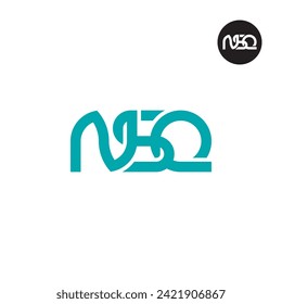 Logo-Design des Briefes NSQ Monogram