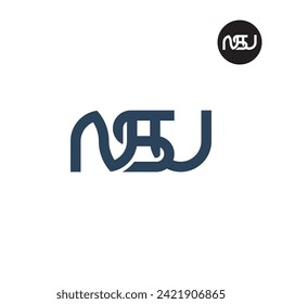 Letter NSU Monogram Logo Design