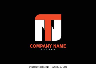 letter N,T, NT or TN logo design, vector, emblem, illustration. business and marketing logo.