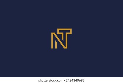 letter nt or tn logo icon design vector design template inspiration