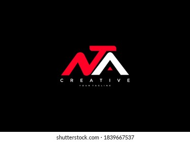 Letter NTA Strong Modern Bold Logo Design