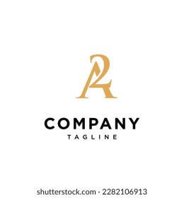 Letter A and Number 2 vector icon logo template.