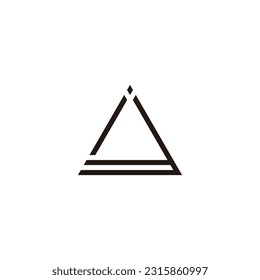 Letra i número 3 símbolo geométrico símbolo simple vector