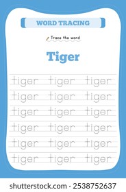 Letter, number, and word tracing help young children build writing skills by practicing shapes, numbers, and basic words. These activities improve hand-eye coordination and fine motor skills