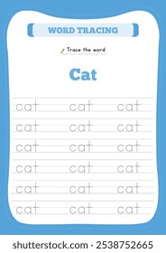 Letter, number, and word tracing help young children build writing skills by practicing shapes, numbers, and basic words. These activities improve hand-eye coordination and fine motor skills