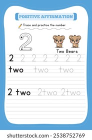 Letter, number, and word tracing help young children build writing skills by practicing shapes, numbers, and basic words. These activities improve hand-eye coordination and fine motor skills