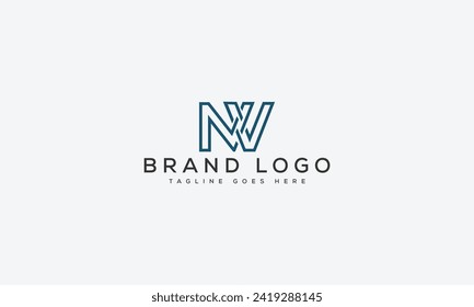 letter NV logo design vector template design for brand.