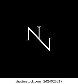 letter NV logo ,NV or VN Unique Logo Design Concept,NV Letter Logo Design,N , NV , VV letter logo design. 