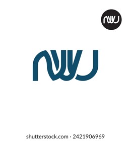 Letter NVU Monogram Logo Design