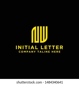Letter NW Initial icon / Monogram. - Inspirational vector logo design - Vector
