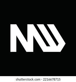 Letter NW simple logo design. template, icon, logo, symbol, design