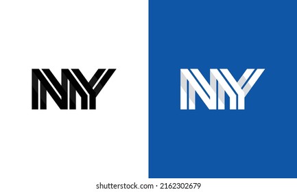 Letter NY Logo, Creative ny Logo Symbol Vektorbild-Design für Unternehmen oder Unternehmen