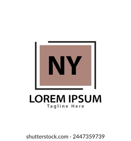 letter NY logo. NY. NY logo design vector illustration for creative company, business, industry
