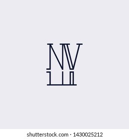 Letter NY YN N Clean and Minimal Initial Based Logo Design