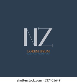 letter Nz logo design for company identity