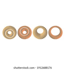 Letter O 3d logo design vector icon symbol template