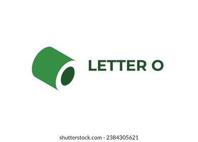 Buchstabe auf 3D-Vektorgrafik-Logo-Design