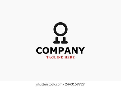 letter o abstract minimal logo
