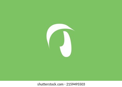 Letter O Abstract Negative Space Logo Design