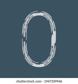Letter O einfaches Symbol-Logo