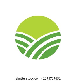 Logo De La Carta De Agricultura. Logotipo agrícola basado en el alfabeto para panadería, pan, pasteles, cafés, pastelería, identidad empresarial de las industrias domésticas