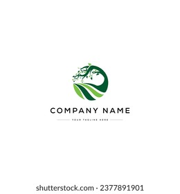 Letter O Agriculture Logo Design. Farm Logo. Usable for Business Logos. Flat Vector Logo Design Template