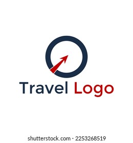 Letter O Air Travel Logo Design Template