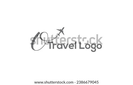 Letter O Airplane sign icon. Travel trip round the world symbol. Circle and square buttons. Flat design set. Thank you ribbon. Vector