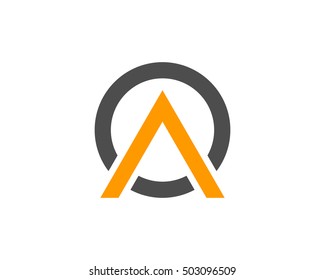 Letter A O Alpha Omega Logo Design Template