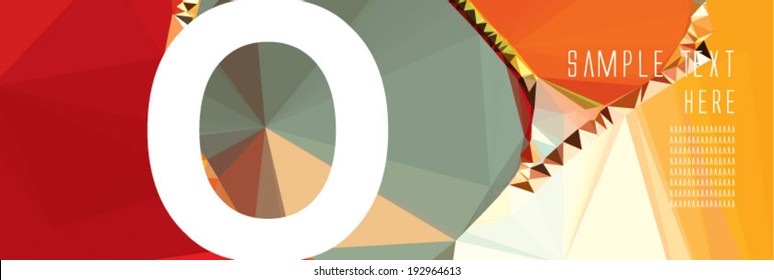 Letter O. Alphabet illustration.