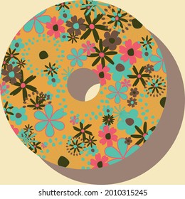 Letter O from the alphabet vector seamless repeat