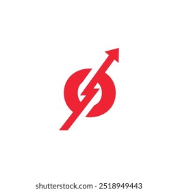 letter O arrow logo design