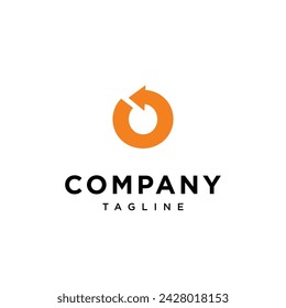Letter O arrow logo icon vector template.eps
