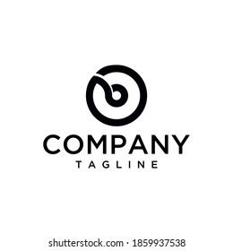 Letter O B Logo Design. Vector Graphic. Line O B Logo. Bold Line Logo Vector