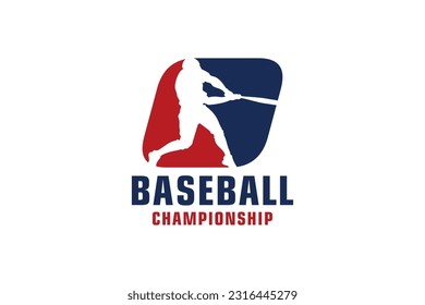 Letter O with Baseball Logo Design. Vector Design Template Elements for Sport Team or Corporate.