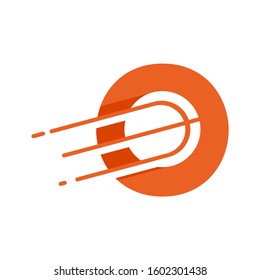 letter O With basketball ball logo design